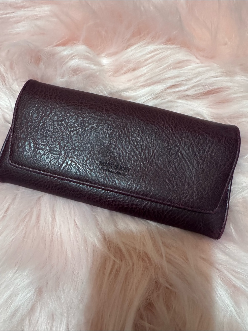 Matt & Nat Deep Plum Vegan Leather Wallet